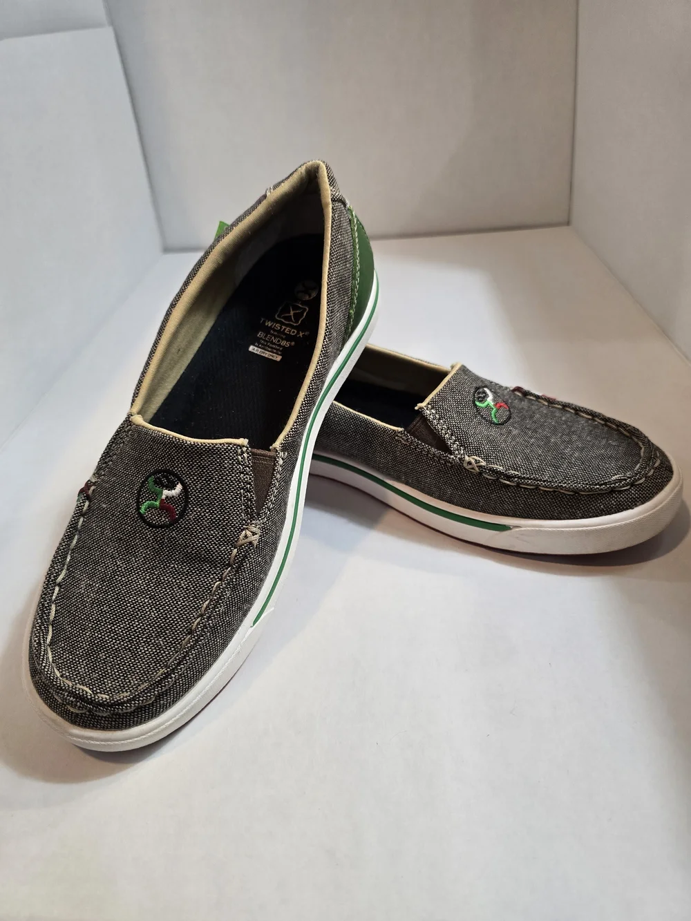 Women's Hooey Slip-On Loper shoes in Eco Dust and Multi